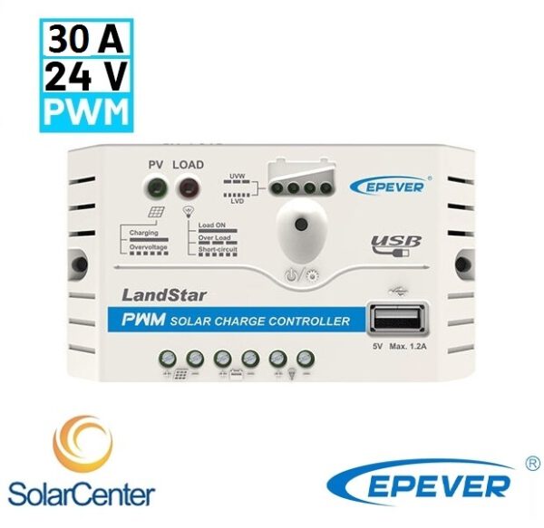 شارژکنترلر 30 آمپر LS3024EU