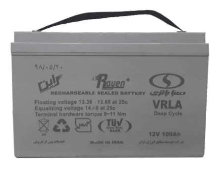 باتری 100 آمپر دیپ سایکل صبا باتری